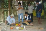 Maestros Preparing Plants