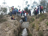 Water flowing from big pipe